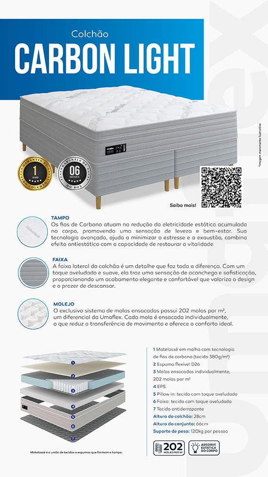 Colchão Carbon Ligth